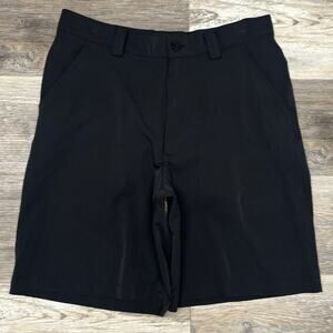 Under Armour UA Performance Black Mens 32R Nylon Stretch 9" Chino‎ Golf Shorts